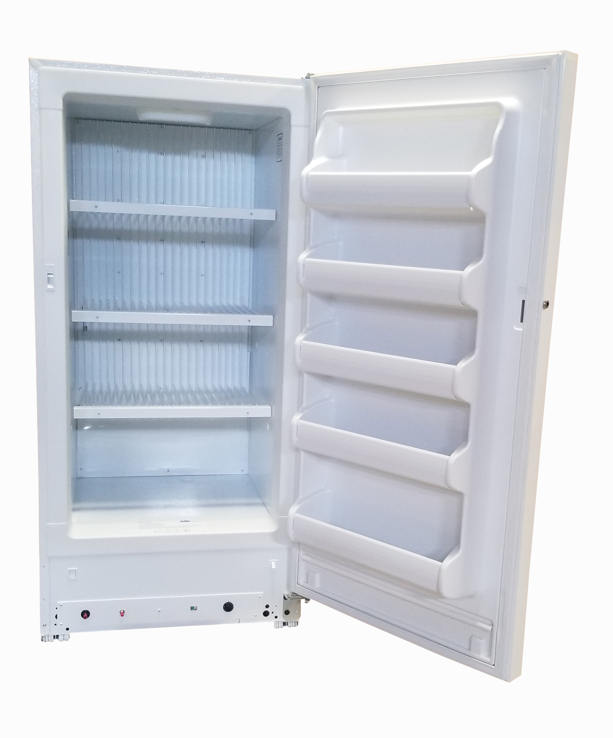 The interior space of the Blizzard 15 by EZ Freeze propane gas freezer
