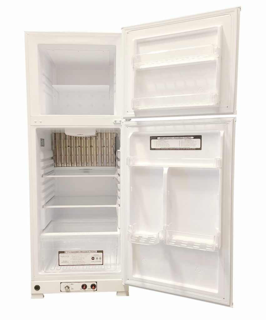 Small Propane Refrigerator EZ Freeze 10 Cubic Foot White