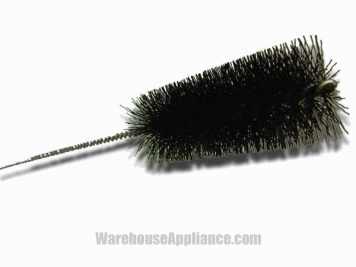 flue brush for propane fridges showing black bristles