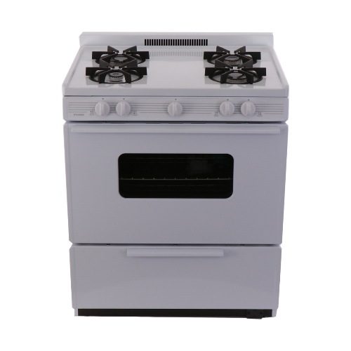 30 Inch Battery Spark Range with Sealed Burners – White