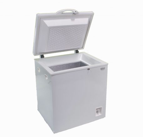 Solar powered DC 50 liter chest style freezer white