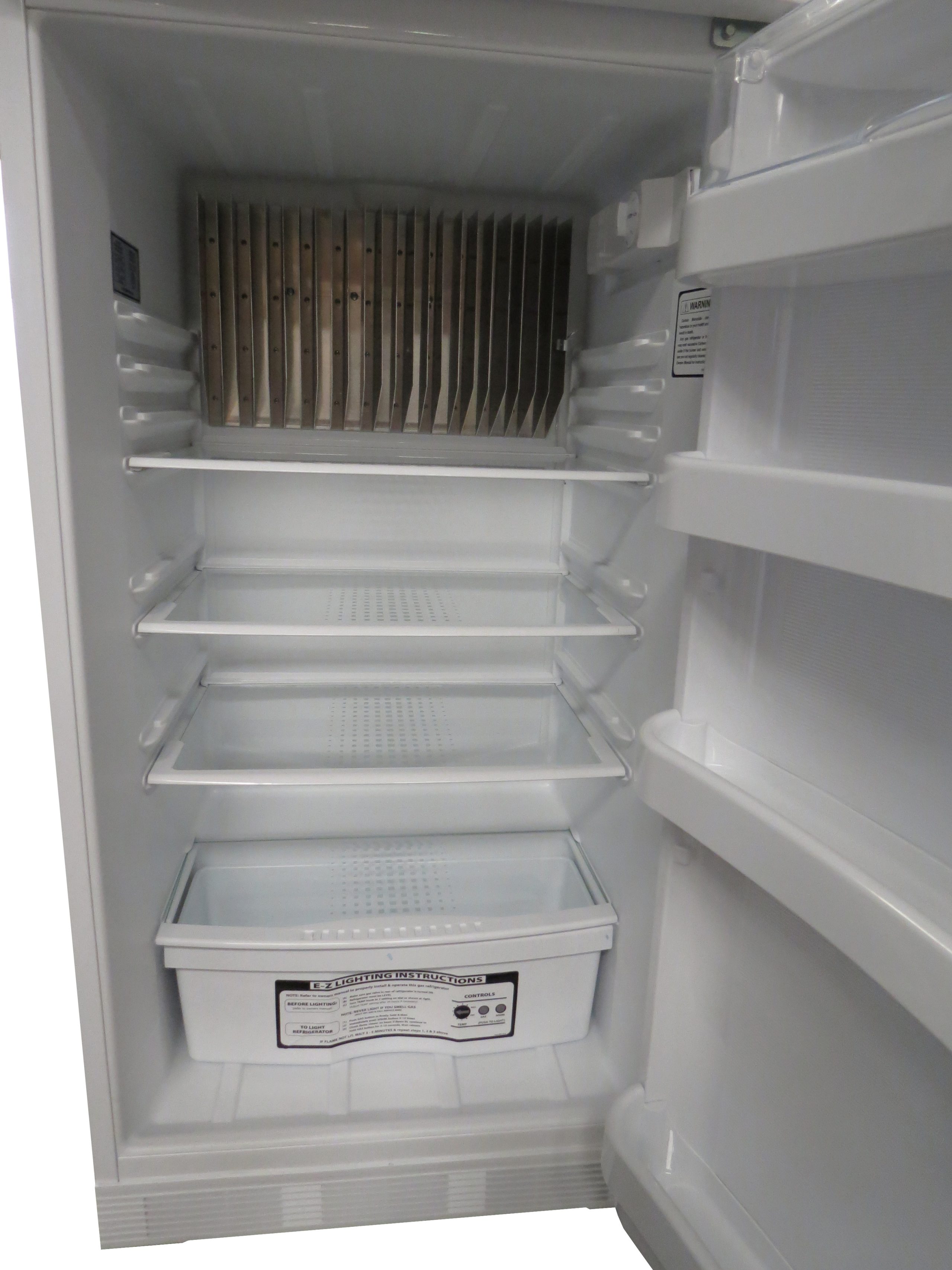 Small Propane Refrigerator EZ Freeze 10 Cubic Foot White