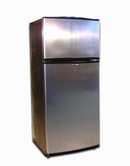 All the interior features of a non-electric fridge