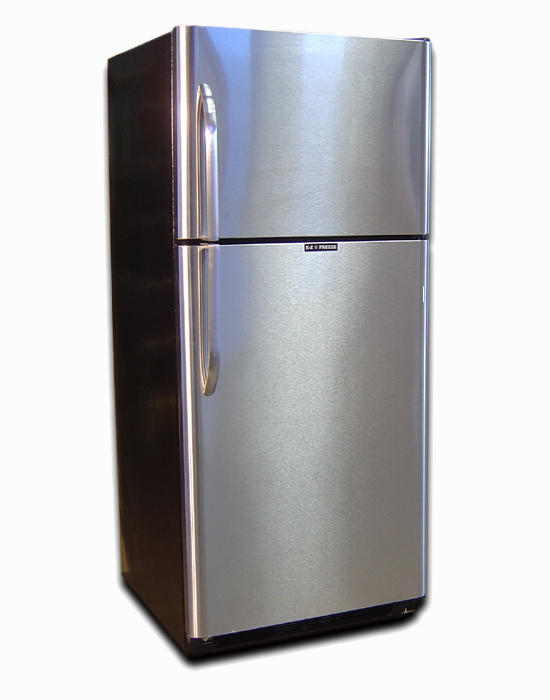 Gas refrigerator stainless Steel 21 cu. Ft. unit