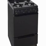 4 burner range in black