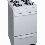 4 burner range in white