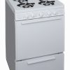 white 4 burner range