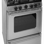 110v ignition small oven with 4 burners