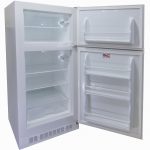Sunstar solar fridge open door shelving white