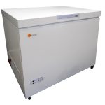 Solar chest freezer side lid closed