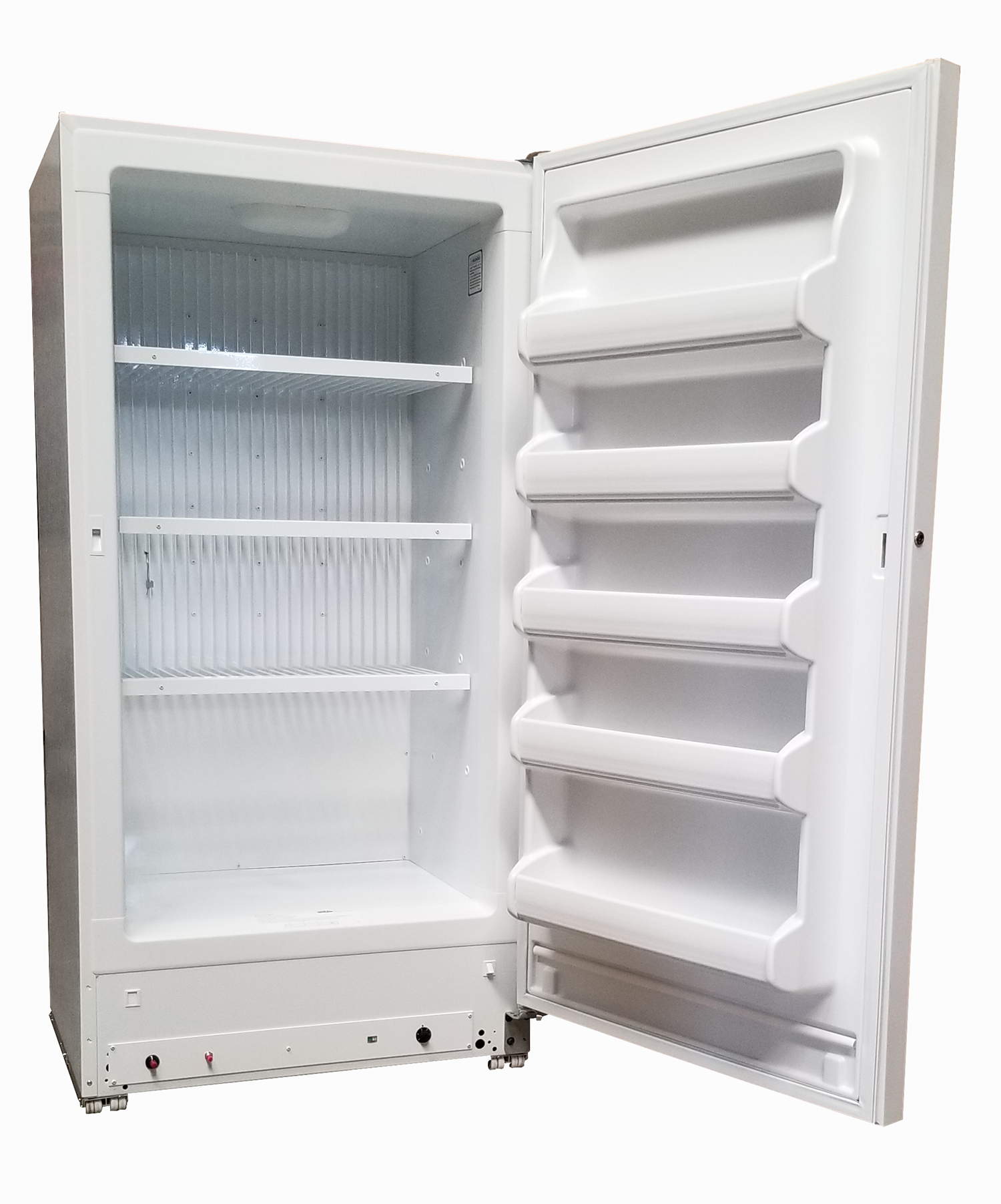 Natural Gas freezers Free standing upright 18 cu. ft. size by