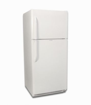EZ Freeze white natural gas fridge 19 cu ft front closed