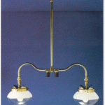 Falks Double Ceiling Mount Propane Gas Lamp