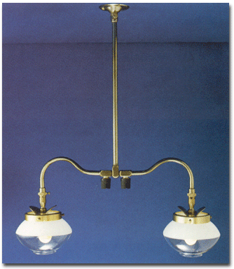 falks ceiling mount gas lamp