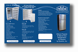 EZ Freeze Propane Refrigerator Brochure