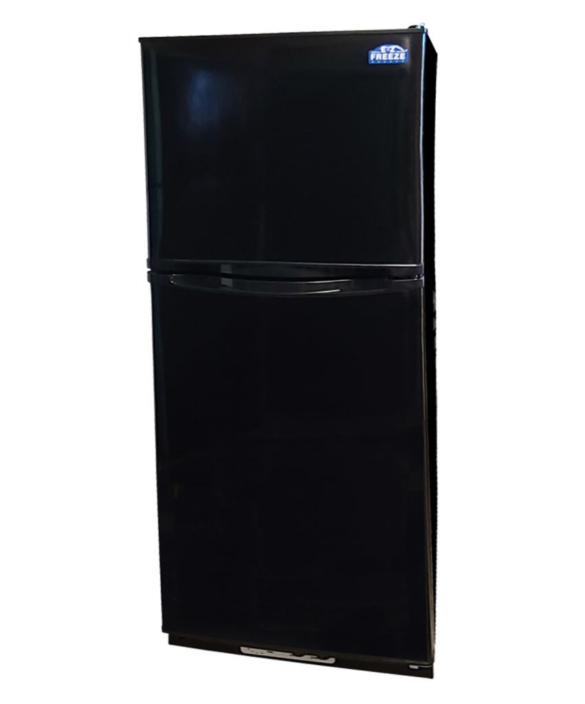 Small Propane Refrigerator EZ Freeze 10 Cubic Foot Black
