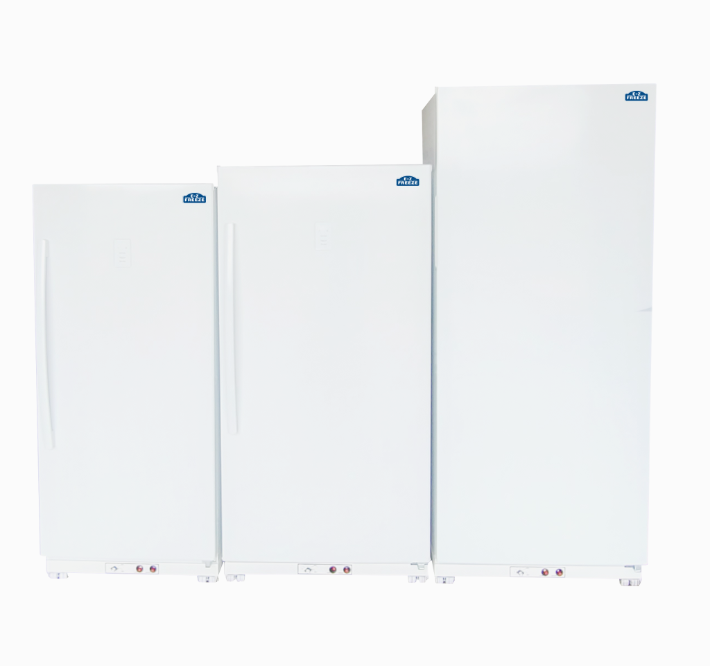 3 propane freezers from ez freeze