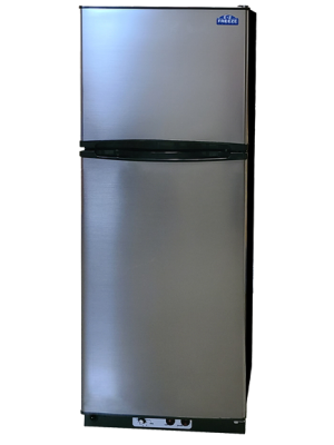 EZ Freeze 10 cubic foot stainless steel propane or natural gas refrigerator