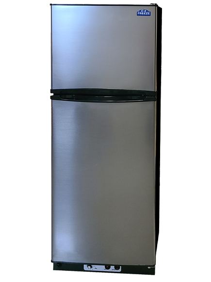 EZ Freeze 10 cubic foot stainless steel propane or natural gas refrigerator